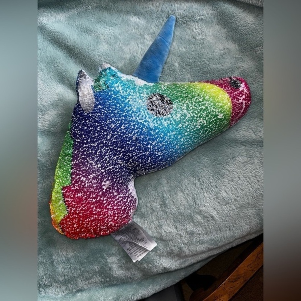 Unicorn Reversible Sequin Pillow
